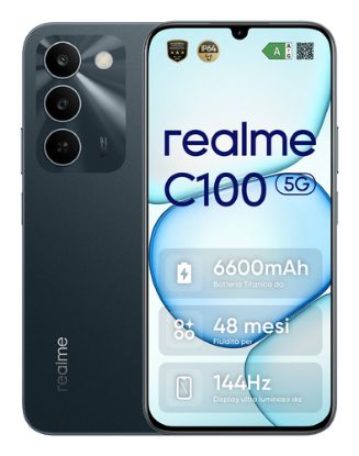 Immagine di realme C100 5G 17,3 cm (6.8") Doppia SIM Android 16.0 USB tipo-C 4 GB 128 GB 6600 mAh Verde