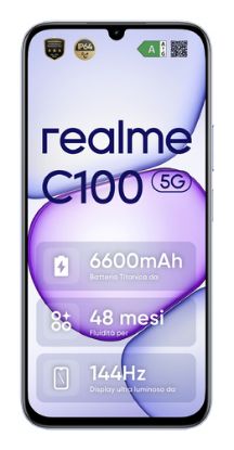 Immagine di realme C100 5G 17,3 cm (6.8") Doppia SIM USB tipo-C 4 GB 128 GB 6600 mAh Viola