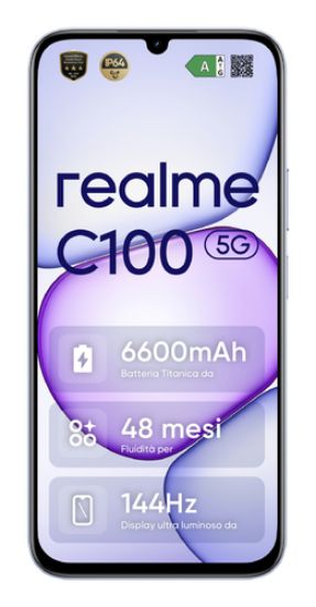 Immagine di realme C100 5G 17,3 cm (6.8") Doppia SIM USB tipo-C 4 GB 256 GB 6600 mAh Viola