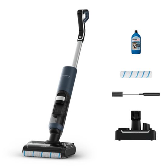Immagine di Rowenta X-Clean 5 Pro GZ5436E0 scopa elettrica Aspirapolvere elettrica Batteria Secco e bagnato Senza sacchetto 0,5 L Blu, Nero
