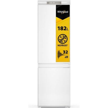 Immagine di Whirlpool WHC18 T514 Frigorifero combinato a incasso, Total No Frost ventilato, 55 cm, Classe C, Bianco, 32 db, h 177cm