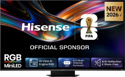 Immagine di Hisense Smart TV RGB MiniLED 170Hz 65" 4K 65UR9S, Schermo Anti-Riflesso, 100% BT2020, Dolby Atmos 4.1.2 By Devialet, Dolby Vision IQ, VIDAA OS, USB-C, Native 170Hz Game Mode, Wifi 6E, BT, lativù 4K