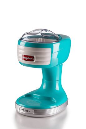 Immagine di Ariete 76 Ice Crusher Party Time, Macchina per tritare il ghiaccio, 30 W, Cestello tritaghiaccio removibile, Lame in acciaio inox, Celeste