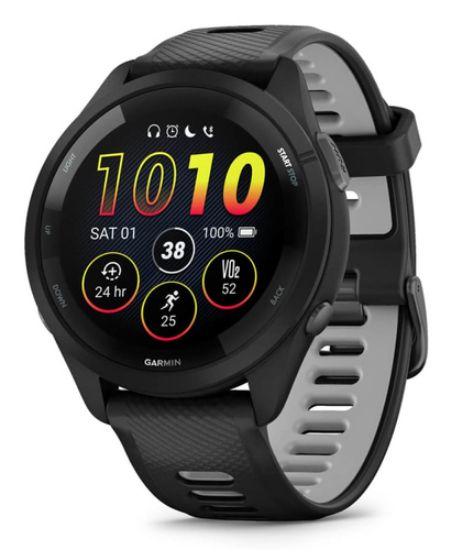 Immagine di Garmin Forerunner 265 3,3 cm (1.3") AMOLED 46 mm Digitale 416 x 416 Pixel Touch screen Nero Wi-Fi GPS (satellitare)
