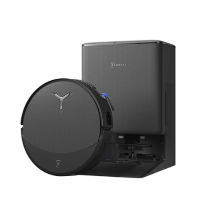 Immagine di Ecovacs DEEBOT T90 PRO OMNI Robot aspirapolvere lavapavimenti, 30.000 Pa, ricarica PowerBoost, OZMO ROLLER 3.0 con TruEdge 3.0, erogazione automatica della soluzione detergente, AGENTE YIKO AI, Nero