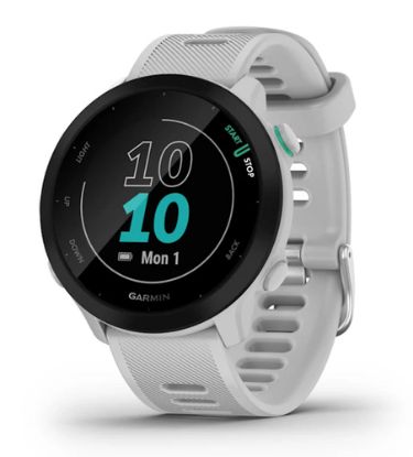 Immagine di Garmin Forerunner 55 2,64 cm (1.04") MIP 42 mm Digitale 208 x 208 Pixel Bianco GPS (satellitare)