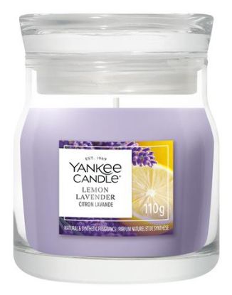 Immagine di Yankee Candle Lemon Lavender candela di cera Rotondo Agrume Viola 1 pz