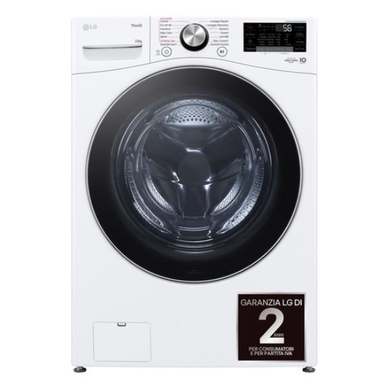 Immagine di LG F0P3020TSWC Lavatrice capacità XL 20kg AI DD™ Serie P3, Classe B, 1000 giri, TurboWash 360, Vapore, Wi-Fi, White