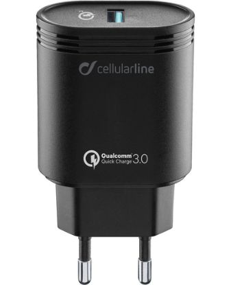 Immagine di Cellularline USB Charger 18W - Huawei, Xiaomi, Wiko, Asus and other smartphone