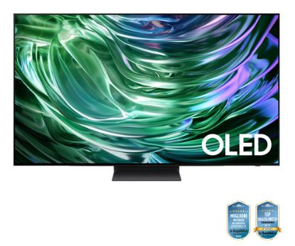 Immagine di Samsung TV OLED 4K 48” QE48S90DAEXZT Smart TV Wi-Fi Graphite Black 2024, Processore NQ4 AI GEN2, Self-illuminating pixels, Laser Slim Design, Dolby Atmos