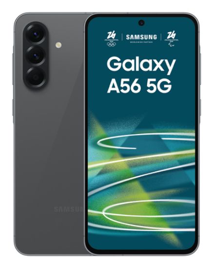 Immagine di Samsung Galaxy A56 5G, Smartphone con Funzioni intelligenti, Display Super AMOLED 6.7”, 8GB RAM, 256GB, Camera 50MP, Batteria 5.000 mAh, IP67, Awesome Graphite