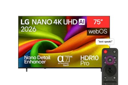 Immagine di LG NANO 4K UHD AI 75NU850B6LA 190,5 cm (75") 4K Ultra HD Smart TV Wi-Fi Nero
