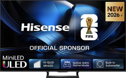 Immagine di Hisense Smart TV MiniLED 165Hz 100" 4K 100U7SE, Dolby Atmos 2.1 By Devialet, Dolby Vision IQ, HDR10+, Native 165Hz Game Mode, VIDAA OS con 1000+ APP, Alexa built-in, lativù 4K, Wifi, Bluetooth