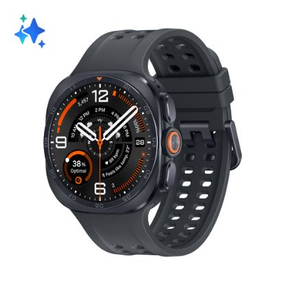 Immagine di Samsung Galaxy Watch Ultra2, 47 mm, Titanium Gray, LTE, design resistente, 800mAh, IP69K, luminosità 5000nit, trail run, diving, 10 ATM, SOS, punteggio energetico, benessere cardiaco