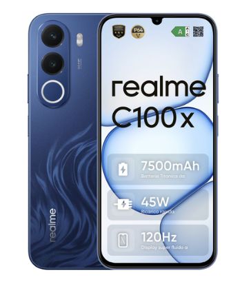 Immagine di realme C100x 17,3 cm (6.8") Android 16.0 4G USB tipo-C 4 GB 256 GB 7500 mAh Blu