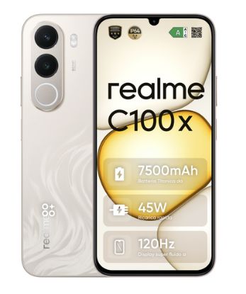 Immagine di realme 631011008900 smartphone 17,3 cm (6.8") Android 16.0 4G USB tipo-C 4 GB 256 GB 7500 mAh Oro