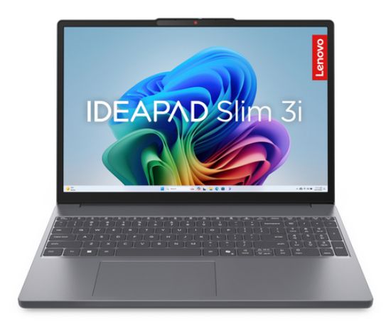 Immagine di Lenovo IdeaPad | Notebook Slim 3 | Display 15.3'' WUXGA (1920x1200) | Processore INTEL Core 7 350 | Memoria RAM 16GB | Memoria SSD 512GB | Scheda grafica Integrata | Sistema Operativo WINDOWS 11 HOME | LUNA_GREY | Caricatore NON incluso