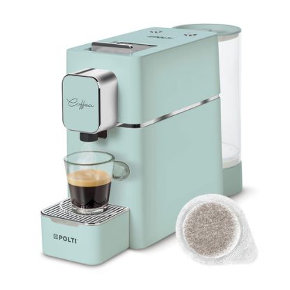 Immagine di Polti Coffea S15G, macchina da caffè a cialde E.S.E. da 44 m con espulsione automatica delle cialde nell'apposito cassetto, serbatoio removibile da 0,85 l