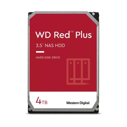 Immagine di Western Digital Red Plus disco rigido interno 4 TB 5400 Giri/min 256 MB 3.5" Serial ATA III