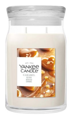 Immagine di Yankee Candle Caramel Kiss candela di cera Rotondo Caramello Bianco 1 pz