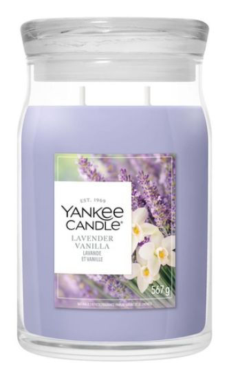 Immagine di Yankee Candle Lavender Vanilla candela di cera Rotondo Lavanda Viola 1 pz