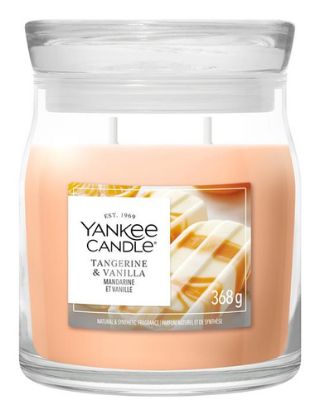 Immagine di Yankee Candle Tangerine & Vanilla candela di cera Rotondo Mandarino, Vaniglia Arancione 1 pz