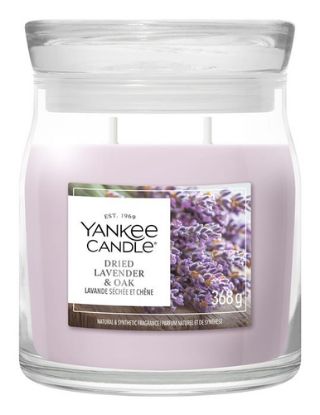 Immagine di Yankee Candle Dried Lavender & Oak candela di cera Rotondo Freschezza, Legnoso Lavanda 1 pz