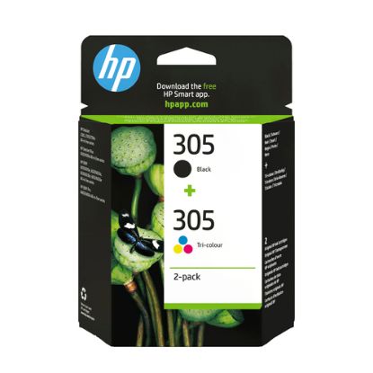 Immagine di HP Confezione da 2 cartucce di inchiostro originale 305 in Tri-color/ nero