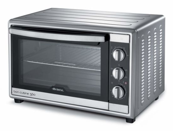 Immagine di Ariete 945 Forno Elettrico ventilato con girarrosto 56 Litri - Bon Cuisine 560 - Temperatura max 230° - Luce interna - 2200 Watt - Argento