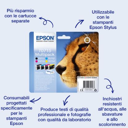 Immagine di Epson Singlepack Black T0711 DURABrite Ultra Ink