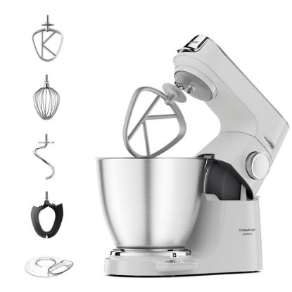 Immagine di Kenwood Titanium Chef Baker XL Lite - Impastatrice planetaria, 3 ganci e fruste,1200W, 7L, Bianco (KVL65.001WH)