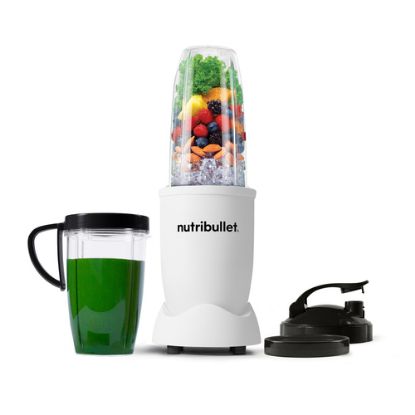 Immagine di NutriBullet Pro – Frullatore Compatto e Potente, Estrattore di Nutrienti, Smoothie Maker, 900W, Bianco Opaco (NB907MAW)