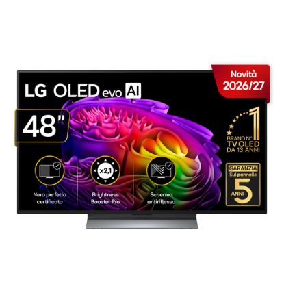 Immagine di LG OLED evo AI 48'' Serie G6S OLED48G66LS, 4K, Hyper Radiant Color, Processore α11 Gen3, VRR 165Hz,G-Sync, SMART TV 2026