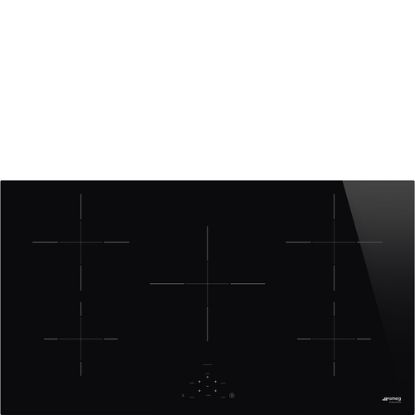 Immagine di Smeg Universal SI2951D piano cottura Nero 90 cm Piano cottura a induzione 5 Fornello(i) Made in Italy