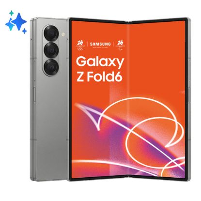 Immagine di Samsung Galaxy Z Fold6 Smartphone AI, 256GB, RAM 12GB, Display 6,3"/7,6" Dynamic AMOLED 2X, Silver Shadow