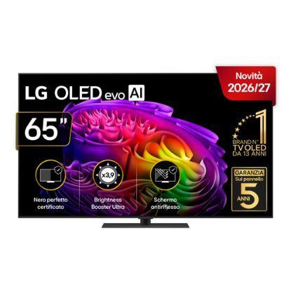 Immagine di LG OLED evo AI 65'' Serie G6S OLED65G66LS, 4K, Hyper Radiant Color, Processore α11 Gen3, VRR 165Hz,G-Sync, SMART TV 2026