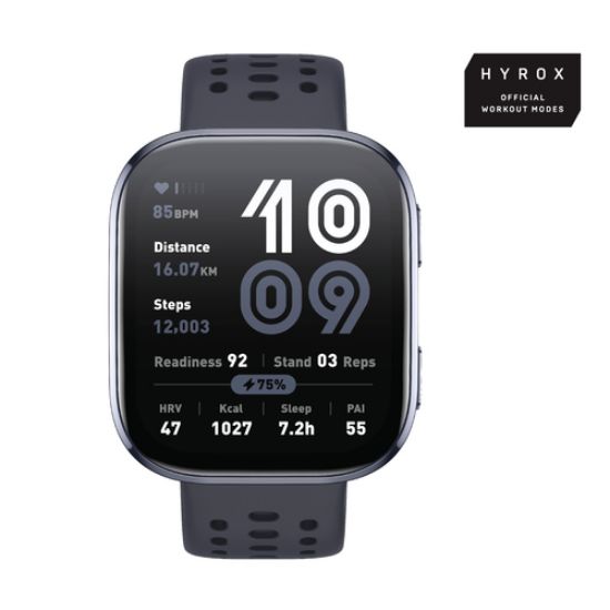 Immagine di Amazfit Bip 6 Black 5 cm (1.97") AMOLED Digitale 390 x 450 Pixel Touch screen Nero GPS (satellitare)