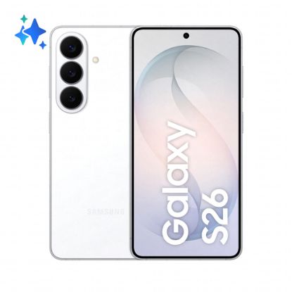 Immagine di Samsung Galaxy S26 Smartphone AI, 512GB, Processore avanzato, Assistente Foto, Creative Studio, Camera 50 MP, 4300 mAh, White