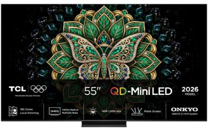 Immagine di TCL C6K Pro TV 55C6K PRO 55” QD-Mini LED TV, 4K HDR 1000 nits, 180 dimming zones, Google TV, Dolby Vision & Atmos, 2.1 Onkyo, 144Hz, AirPlay 2