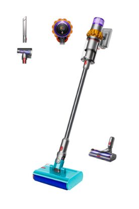 Immagine di Dyson V15s Detect Submarine Aspirapolvere a bastone 2 in 1 Batteria Secco e bagnato Senza sacchetto 0,77 L Nichel, Giallo