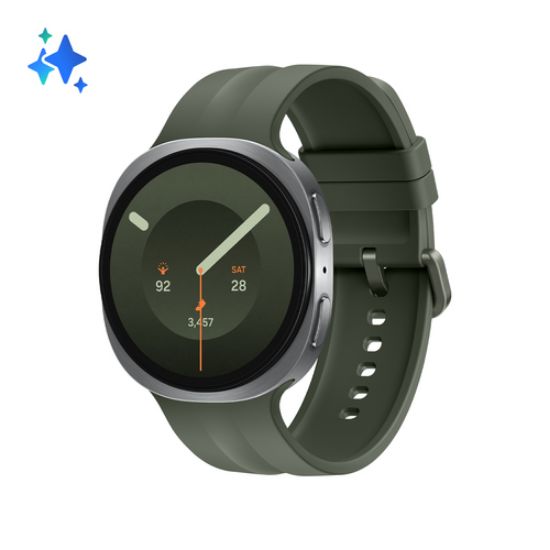 Immagine di Samsung Galaxy Watch9, 44mm, Silver, Bluetooth, Design sottile anti-urto, guida al sonno, coaching salute, benessere cardiaco, batteria da 445 mAh, Snapdragon Wear Elite