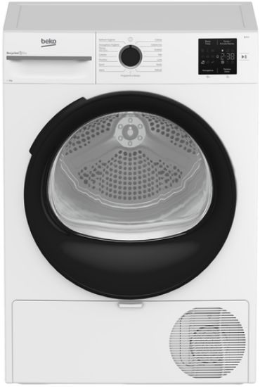 Immagine di Beko MWBMT392B_IT 9kg, Classe C, Linea Estetica NX, motore inverter, Display digitale, colore Bianco, oblò Nero