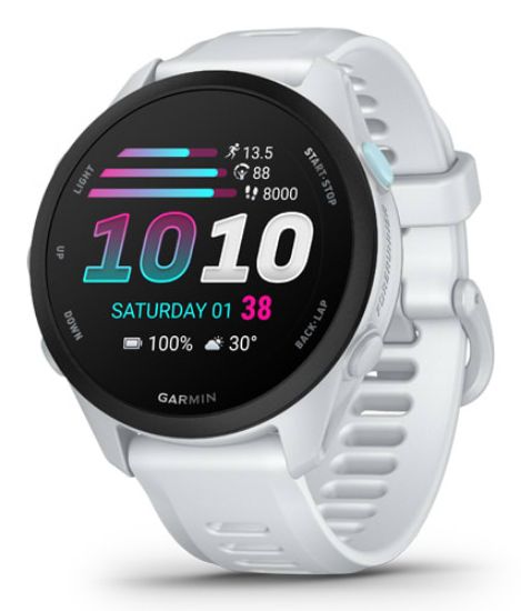 Immagine di Garmin Forerunner 70 3,05 cm (1.2") AMOLED 43 mm Digitale 390 x 390 Pixel Touch screen Bianco GPS (satellitare)