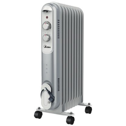 Immagine di Ardes AR4R09S stufetta elettrica Interno Nero, Grigio, Bianco 2000 W Riscaldatore ambiente elettrico a olio