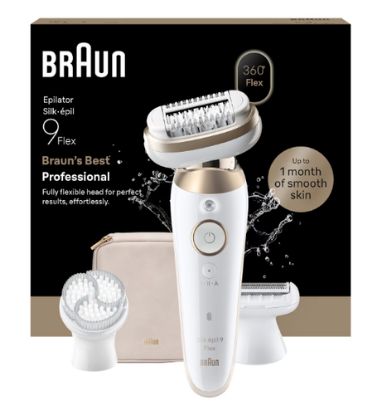 Immagine di Braun Silk-épil 9 Silk·épil 9 Flex, Epilatore Wet & Dry, Pelle Liscia A Lungo, 9-060 3D
