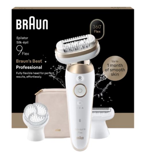 Immagine di Braun Silk-épil 9 Silk·épil 9 Flex, Epilatore Wet & Dry, Pelle Liscia A Lungo, 9-060 3D