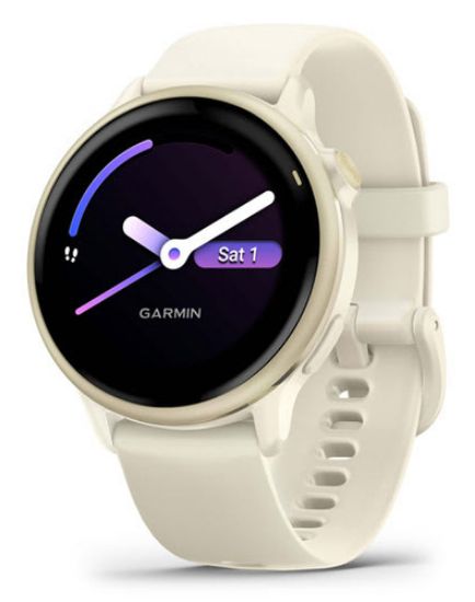 Immagine di Garmin vívoactive 6 3,05 cm (1.2") AMOLED 42 mm Digitale 390 x 390 Pixel Touch screen Bianco Wi-Fi GPS (satellitare)