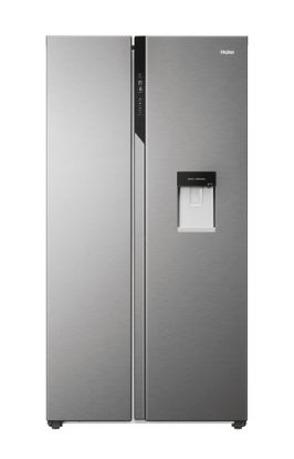Immagine di Haier SBS 90 Serie 5 HSR5918DWMP frigorifero side-by-side Libera installazione 521 L Platino, Acciaio inox