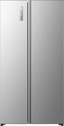 Immagine di Hisense RS3P558NEIE frigorifero side-by-side Libera installazione 544 L Grigio, Acciaio inox