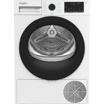 Immagine di Whirlpool C WD R47M WBS IT, Capacità 7kg, classe C, colore White, Display digitale XL, porta nera, Slim | Profondità mobile: 46 cm, Wi-Fi